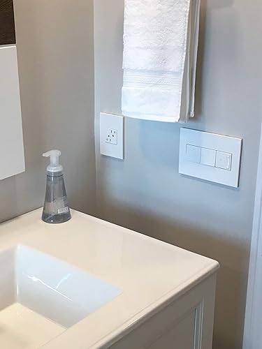 Miniatura 3 de Legrand adorne ARTR152W4WP-12PK - Toma de corriente 15A resistente a manipulaciones con placa de pared a juego (paquete de 12, acabado blanco