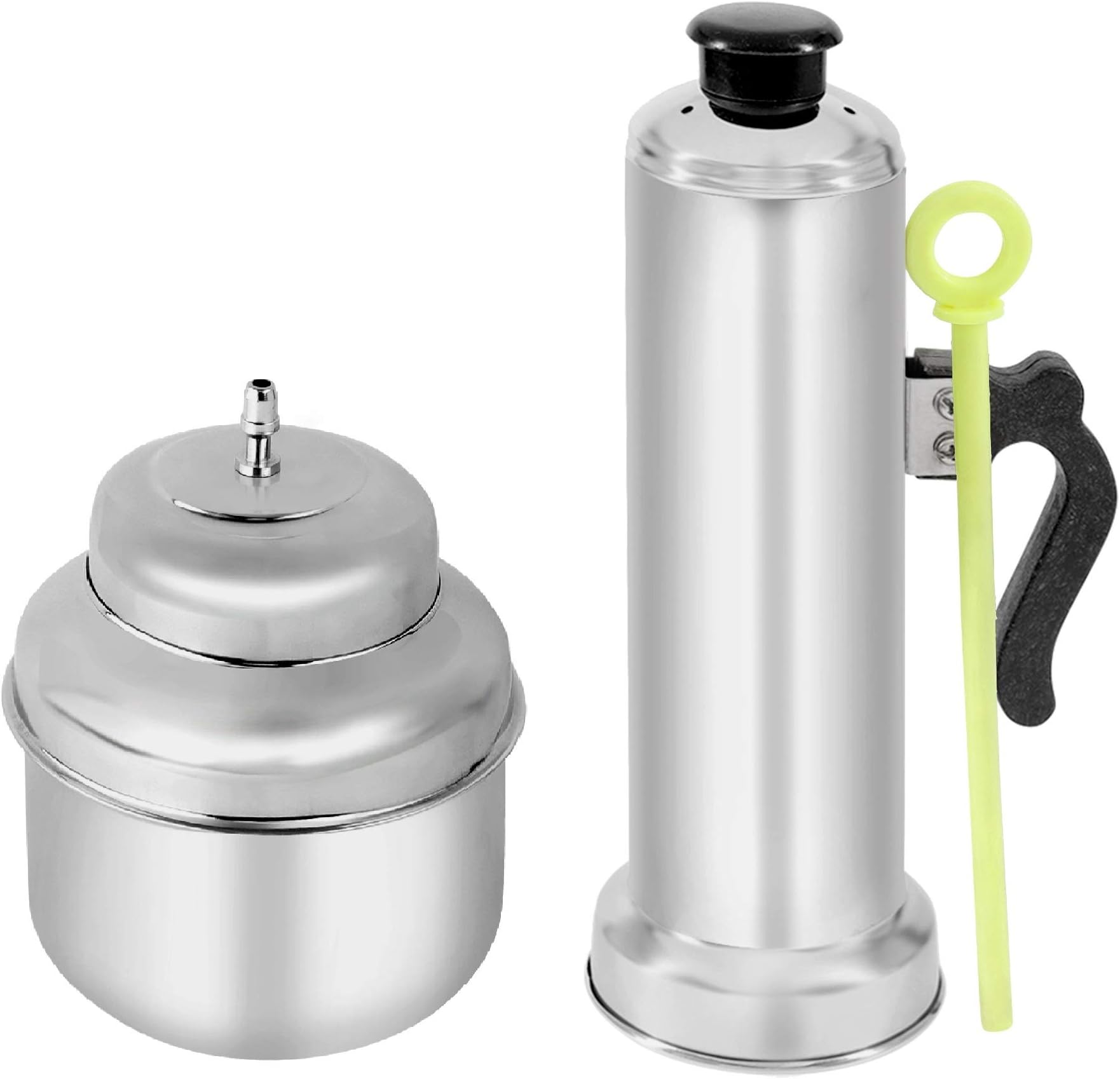 SOWBAGHYA Stainless Steel Puttu Maker and Mini Boiler Set- Silver | Puttu Kudam | Puttu Maker With Steamer Plate & Stick | Induction Base | Suitable For Pressure Cooker