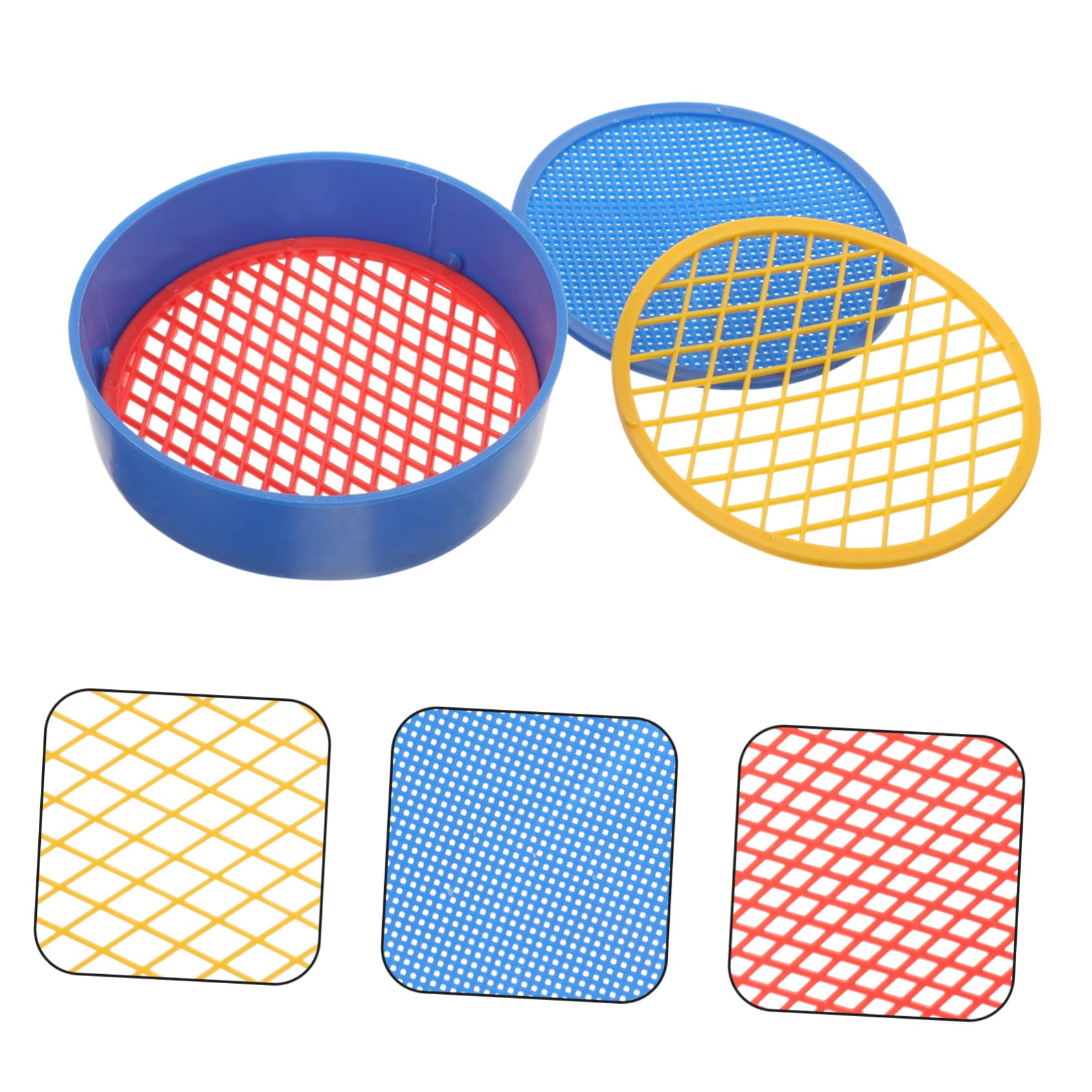 YARNOW 12 Ensembles Tamis de Sol Outils Jardinage Outils de Jardinage Criblage de Jardin Jardinage Outillage Tamis Terre Rocher Tamis à Pierres Plateau de tamisage de Plantation Plastique