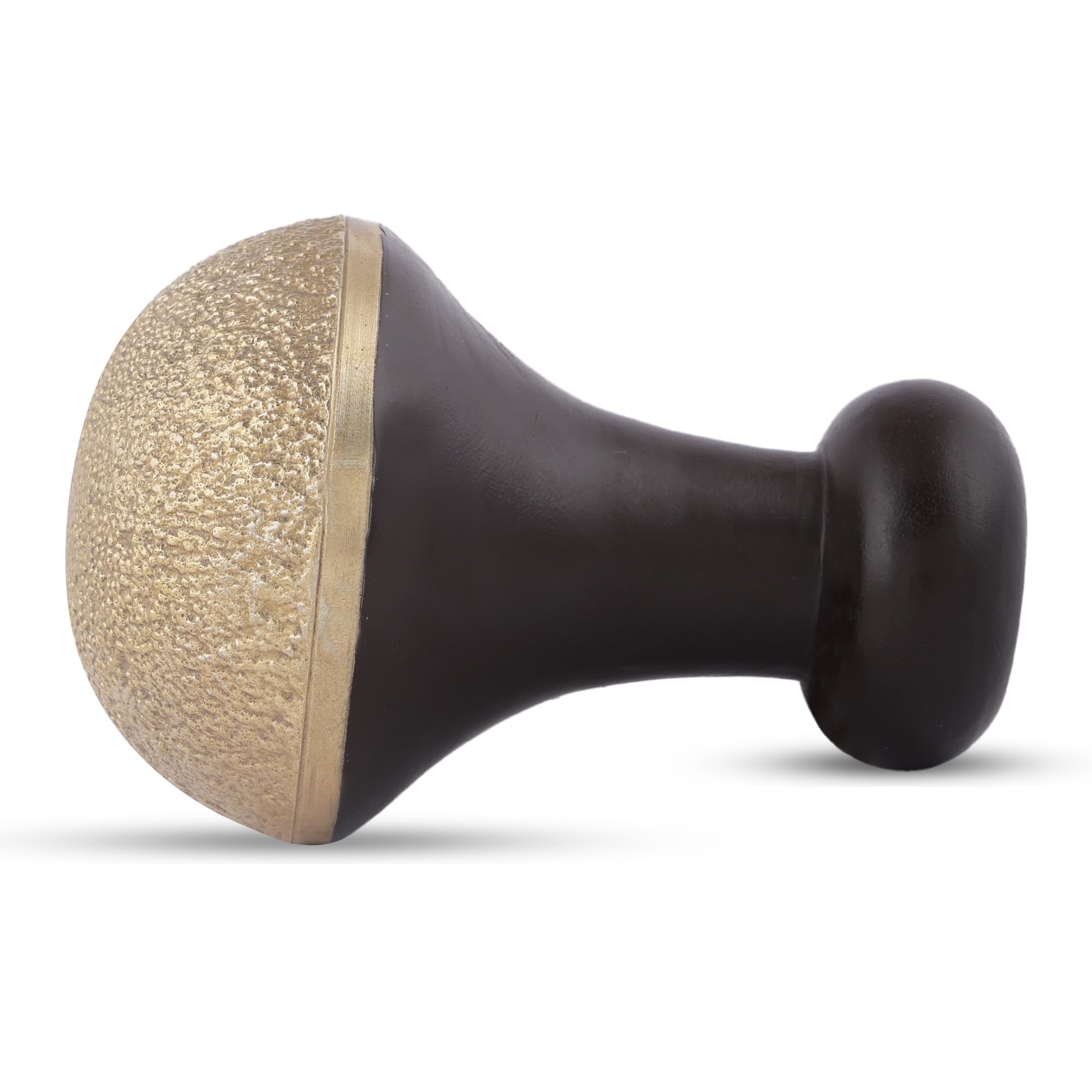 Bronze Kansa Natural Vatki Cup with Wooden Handle Ayurvedic Detox Foot Massager Relaxation and Deep Cleaning Ancient Indian Technique Ayurvedic Kansa Vatki Foot Massage (BROWN)-image-4
