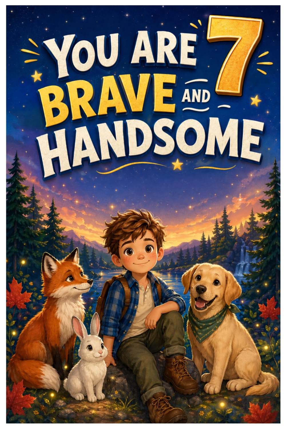 You Are 7 Brave and Handsome: Inspiring Stories for 7-Year-Old Boys About Courage, Confidence, Friendship, Kindness, and Growing Up
