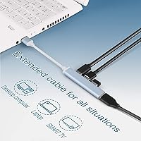 Vista 6 de Divisor de puerto de concentrador USB: expansor de puerto USB - Hub USB 3.0 USB Dongle multipuerto para PC portátil Dell HP (4 puertos)