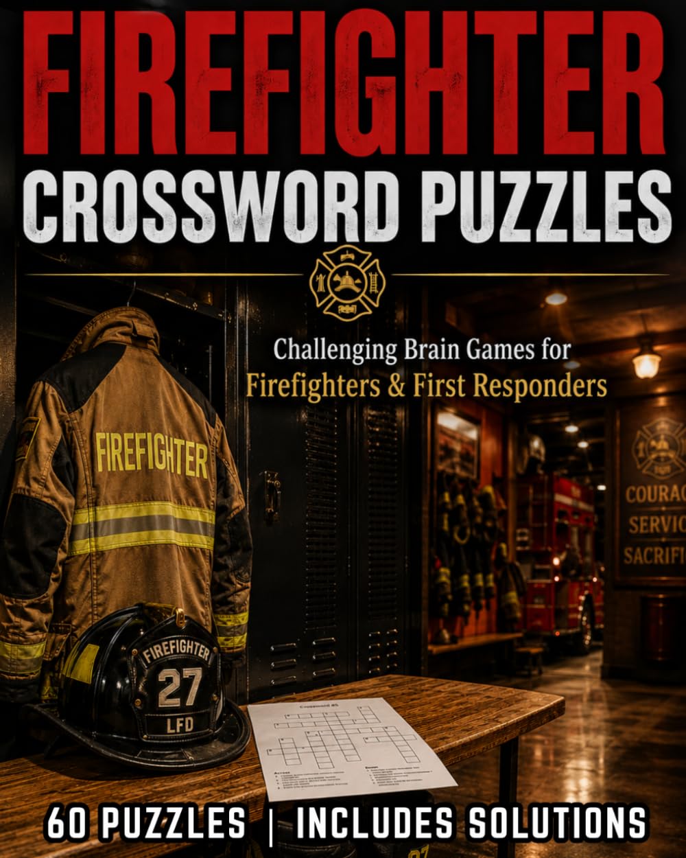 Firefighter Crossword Puzzles: asy to Read Large Print Crossword Puzzles about Firefighting, Rescue, Emergencies, Equipment and More | 8x10, 120 Pages ... (Everyday Heroes Puzzle Collection)
