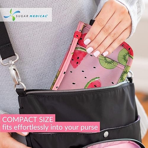 Miniatura 5 de Sugar Medical Estuche de suministro para diabetes  Productos para el cuidado de la diabetes  Estuche de viaje para suministros diabéticos  Bolsa de