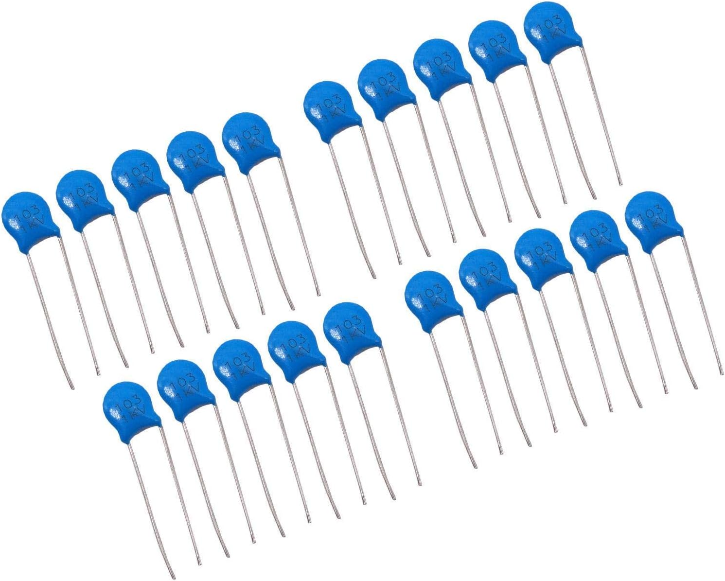 20pcs Ceramic Disc Capacitors 10000pf 10nf 0.01uf 103 1000V 1KV