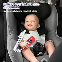 Vista 6 de Chuya Mordedores de Control Remoto de Silicona para Bebé, Juguetes de Dentición en Forma de Control Remoto de TV Rojo