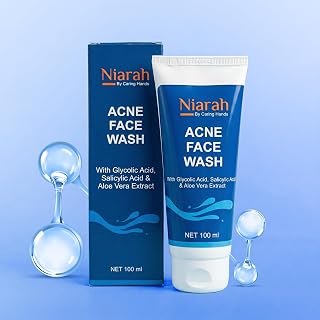Niarah Acne Face Wash with 2% Salicylic Acid & 1% Glycolic Acid for Oily Skin, Aloe Vera Extract Face Cleanser for Pimples... Price In India