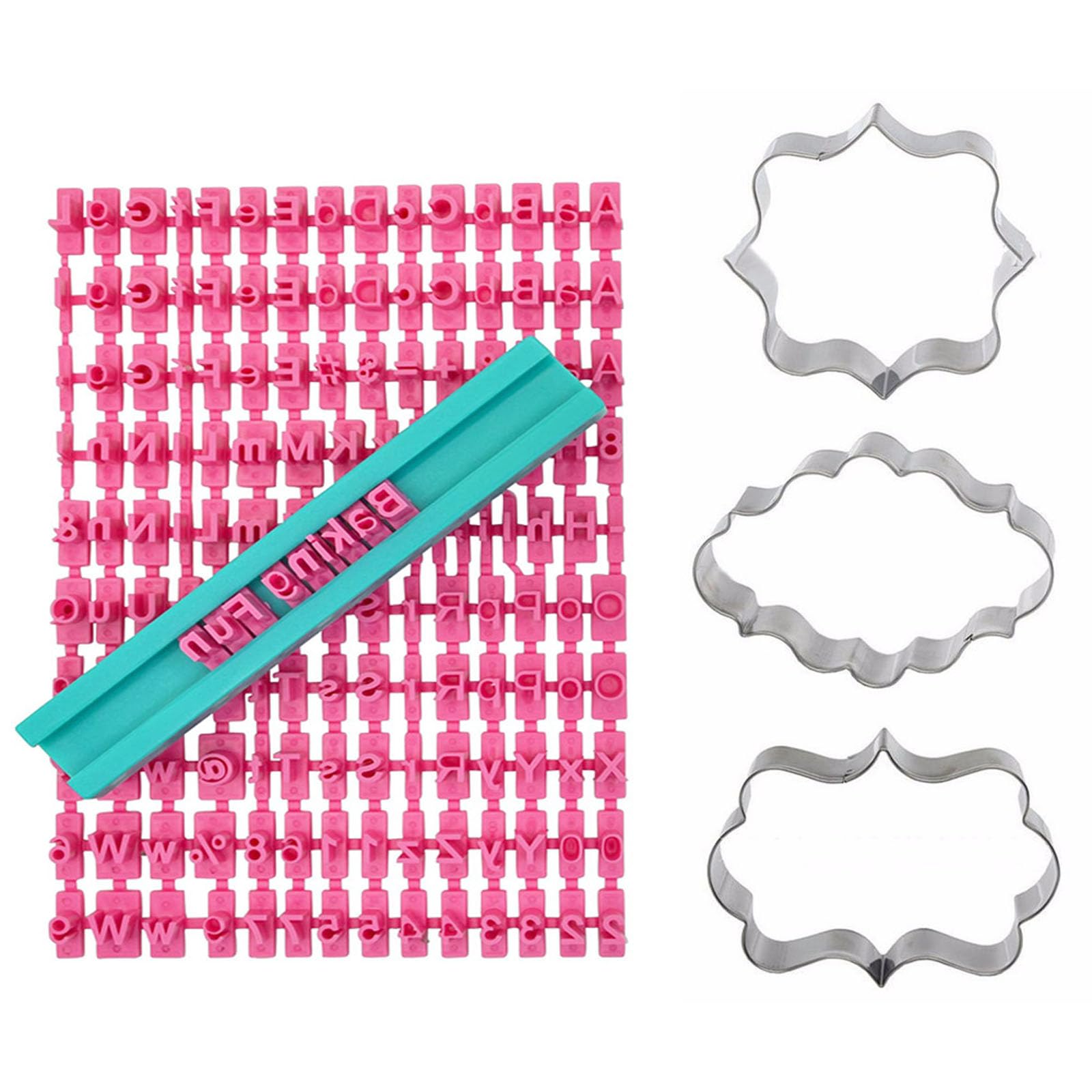 Letter Cookie Stamp Set Alphabet Stamp Biscuit Mold Cake Stamp Decorating Baking Tool Useful Cake Letter Stamp Decorating Mold for Fondant Decorating Baking