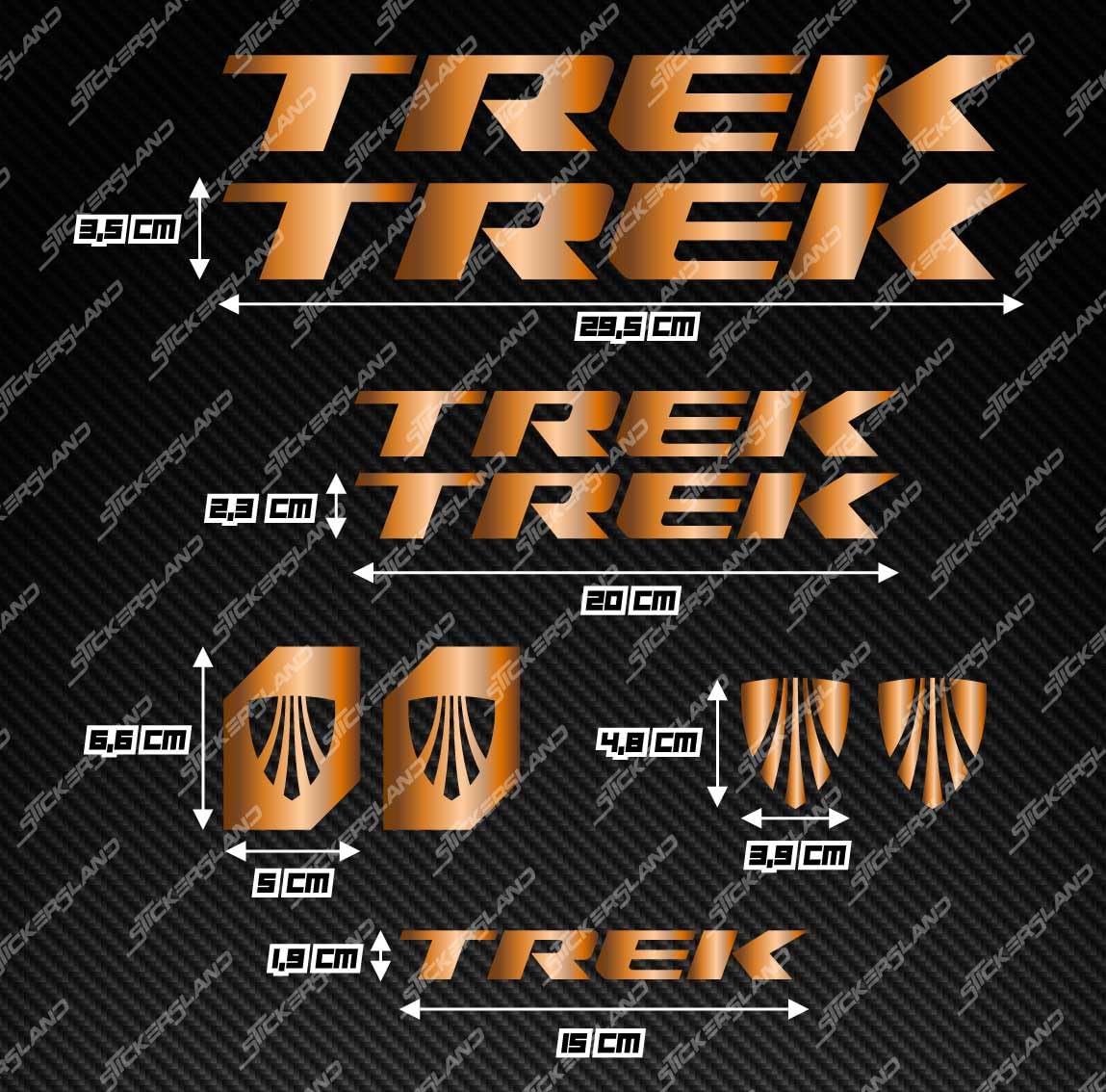 Adesivi compatibili con telaio bici Trek Factory Racing Adesivi compatibili con telaio bici Trek Factory Racing