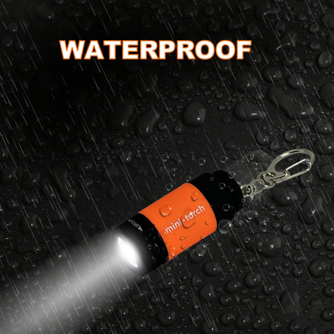 Small Flashlight LED Keychain Flashlight Rechargeable Mini Flashlight for Emergency Colorful Gift for Kids Students(12)