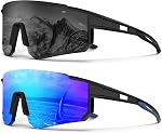 KALIYADI Sports Sunglasses-for-Men Polarized Running-Sunglasses: Sport Mens Sunglasses with UV Protection for Cycling Fishing