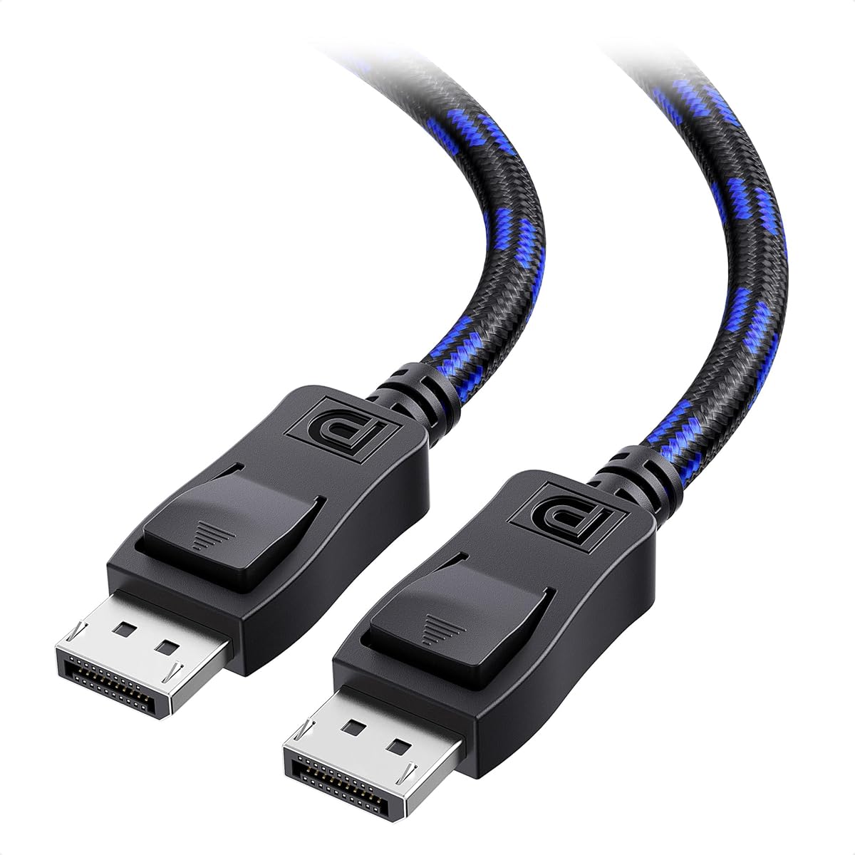 Cable Matters [VESA Certified] 6 ft 32.4Gbps Braided DisplayPort Cable 1.4, 8K 60Hz / 4K 240Hz DisplayPort 1.4 Cable with FreeSync, G-SYNC and HDR for Gaming Monitor, PC, RTX 4080/4090, RX 6800/6900