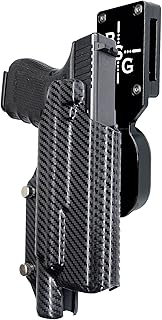 Black Scorpion Outdoor Gear Pro Heavy Duty Competition Kydex OWB Holster, HCD1-USPSABS-GL17X300CF