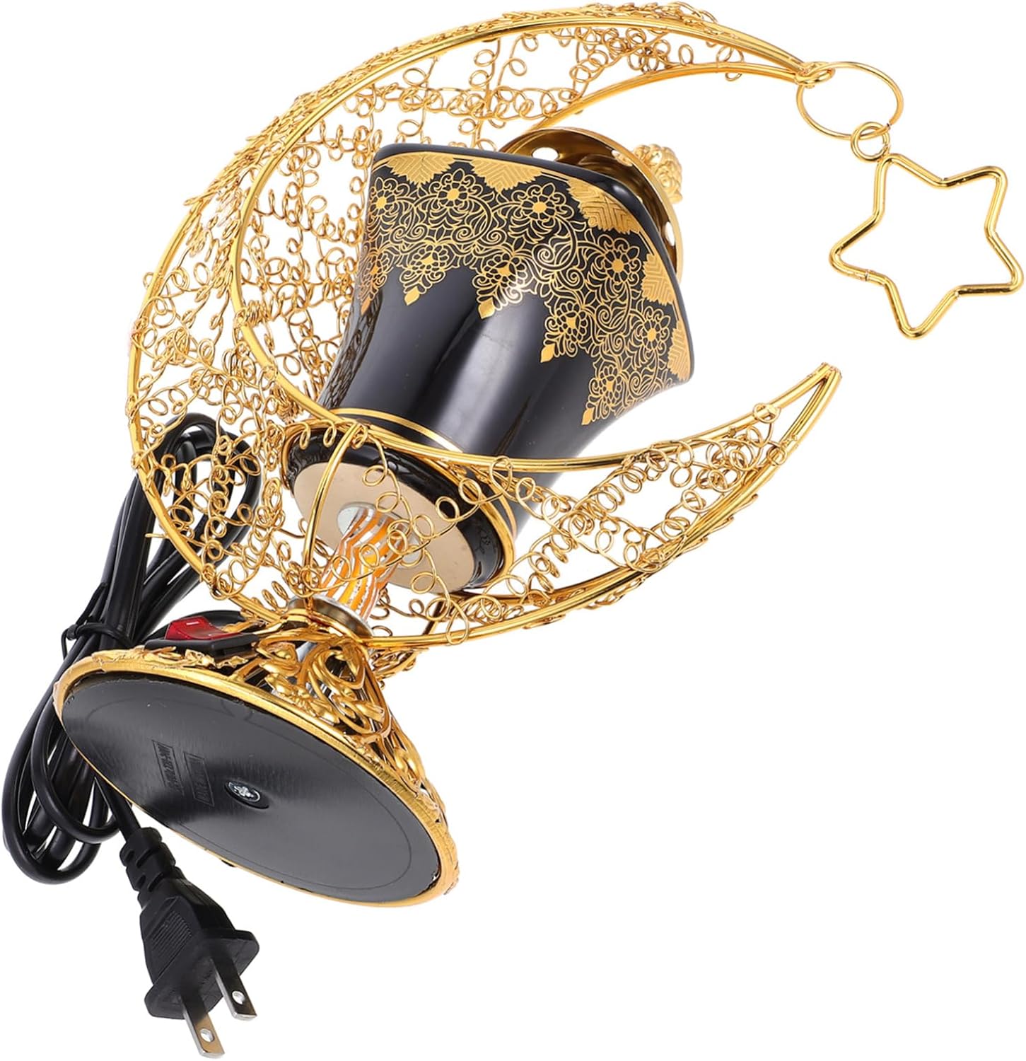 Mobestech Plug in Aroma Incense Burner Decorative Electric Censer with Vintage Design Heat Resistant Ceramic Safe and Reliable for Home US Plug