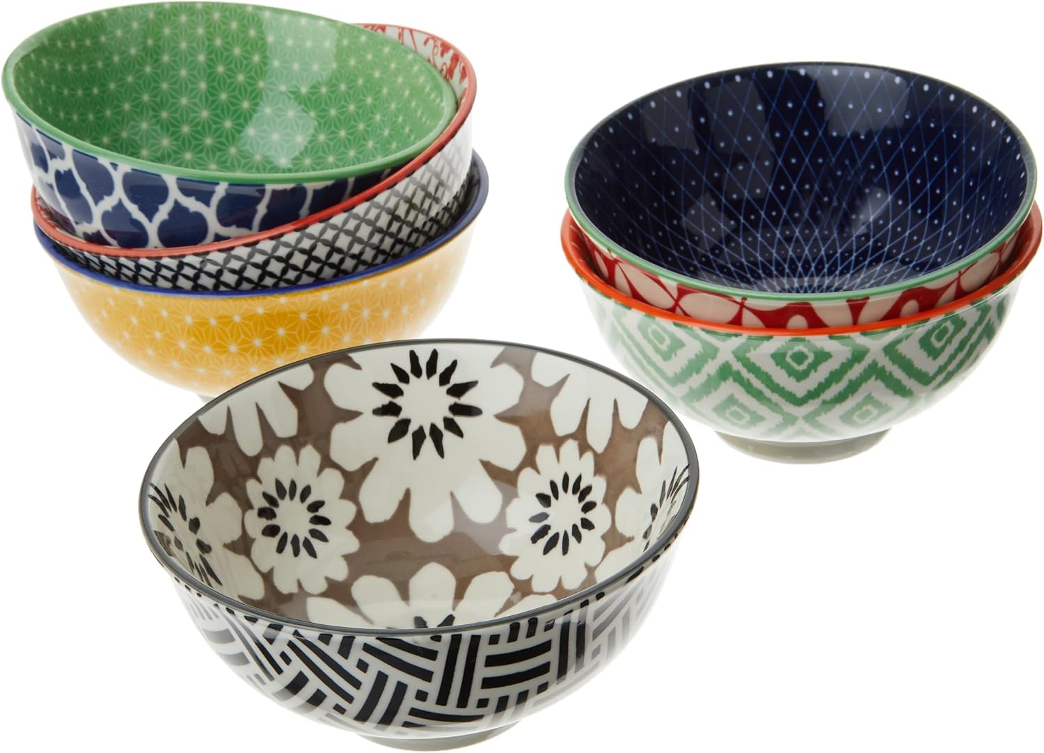 Certified International Soho Porcelain Dinnerware,Dishes, Multicolored Small