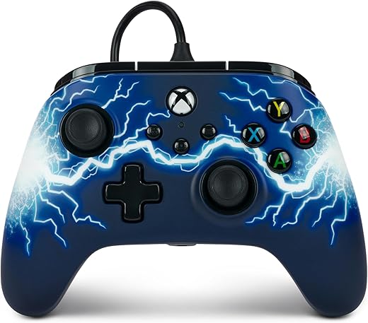 PowerA Advantage Wired Gaming Controller for Xbox Series X/S, Xbox One, PC, Windows 10/11, Arc Lightning (Officially Licensed)