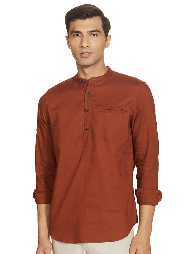 KETCH Men Slim Fit Solid Full Sleeve Shirt