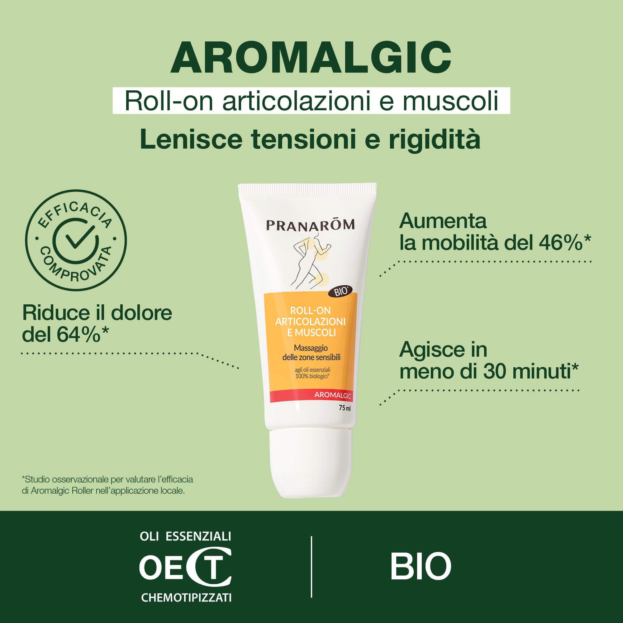 Pranarôm aromalgic roll-on articula 75ml