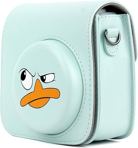 Miniatura 2 de Funda de piel sintética para cámara compatible con Fujifilm Instax Mini 11 9 8 Cámara de película instantánea con correa ajustable para el hombro,