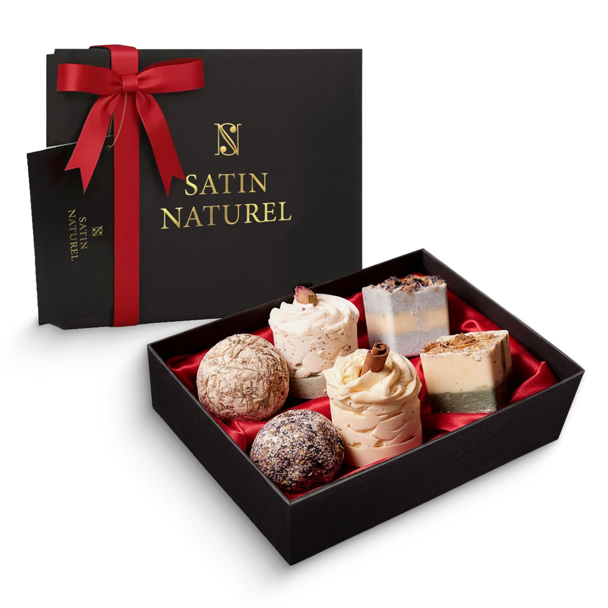 Satin Naturel 6 Bombas de Baño Bio de Lujo