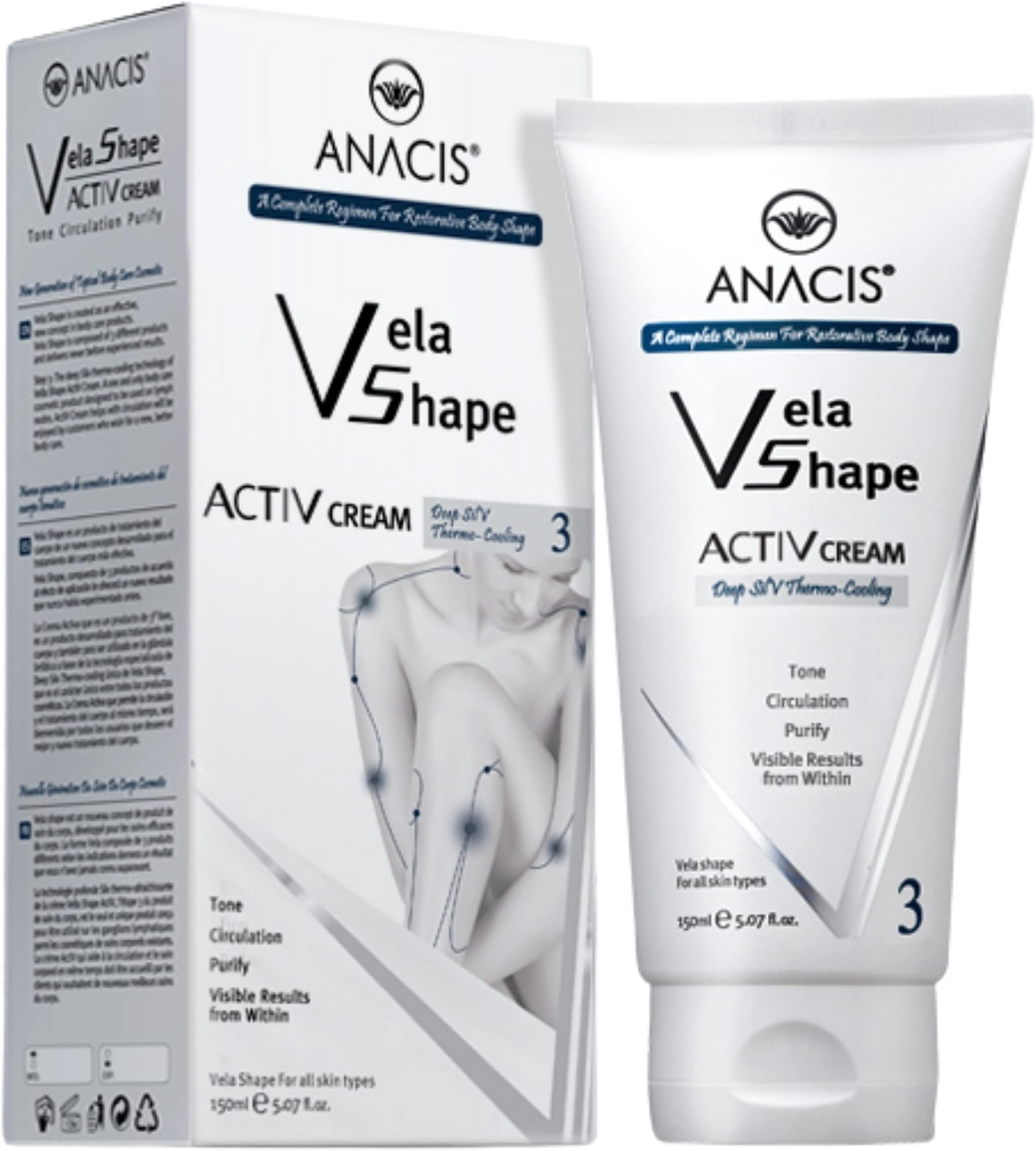 – Cellulite Cream Active Body Target the Stomach, Thighs & Butt, Moisturizing Hudrating Cream with Powerful Natural and Active Ingredients. Anacis 5.07Oz