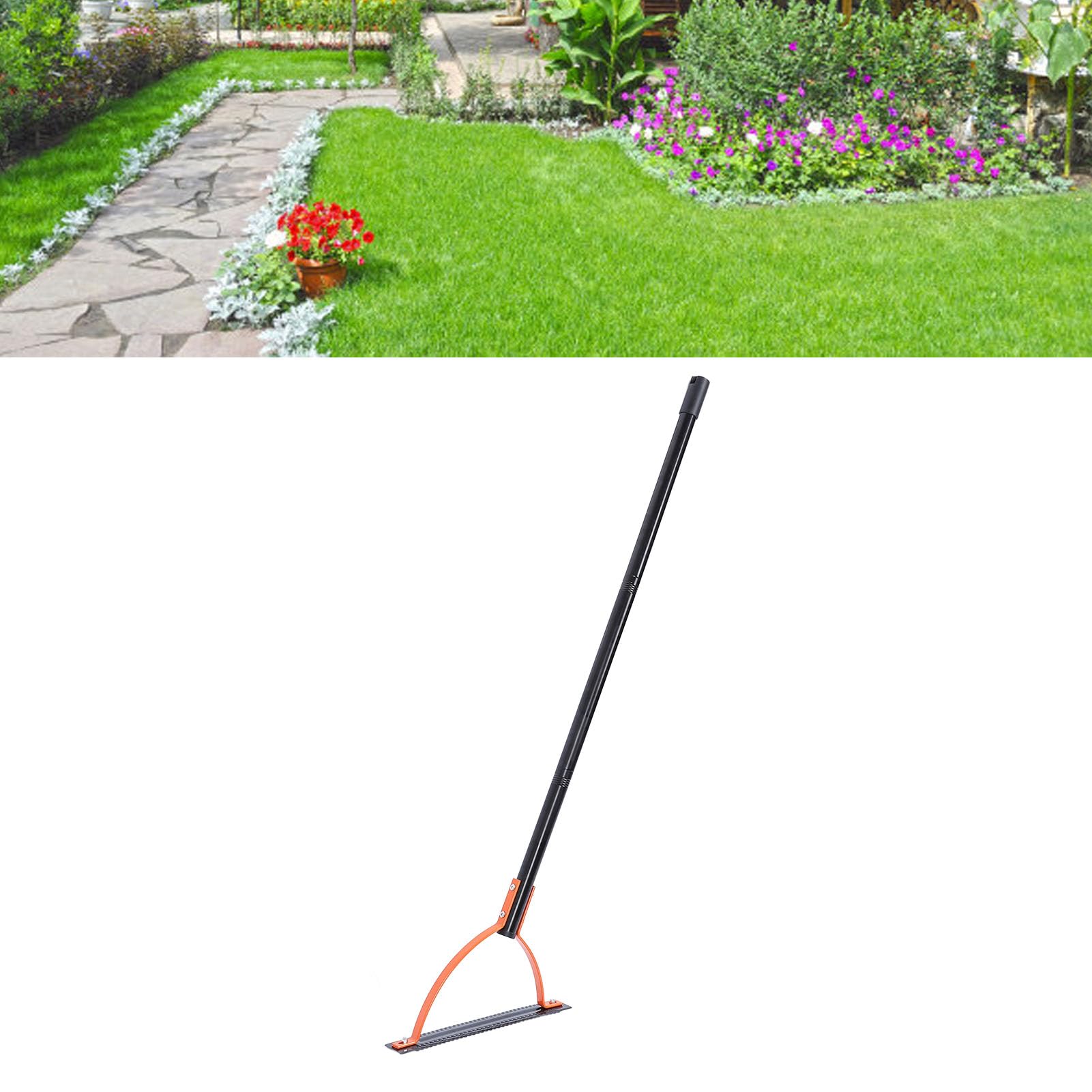 Topiky Cortador de Hierba de Malas Hierbas con Hoja Afilada Dentada de Doble Filo, Cortador de Hierba de Herramienta de Jardín, Extractor de Malas Hierbas para Jardín, Mango Manual de