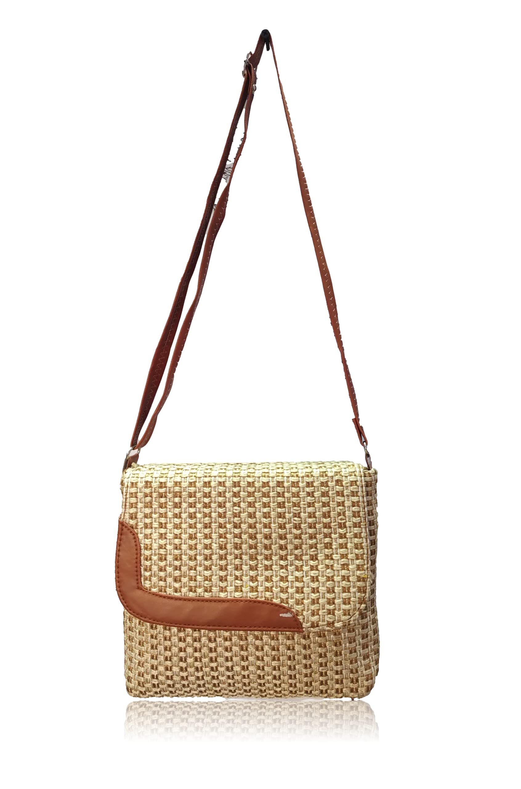 Brown Jute Sling bag Cross body bag for women Handmade sling bag for women (B0BP7DS7HK) Amazon Price History, Amazon Price Tracker