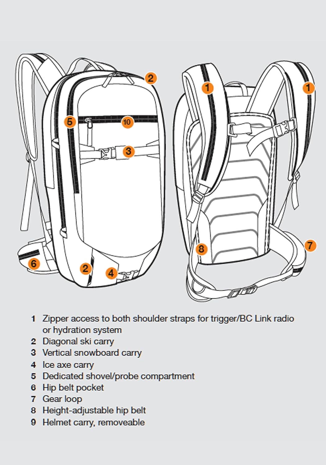 BCA Float 22 Avalanche Airbag Pack - Black