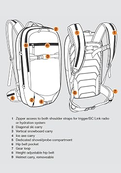 BCA Float 22 Avalanche Airbag Pack - Black