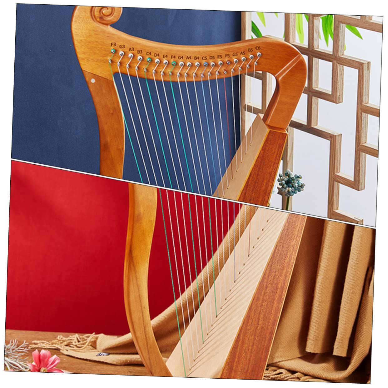 Toyvian 5sets Corde Per Lyra Nylon Di Stringhe Resistente Con Numerazione Accessori Pratici Per Musicisti e Insegnanti Di Strumenti Musicali