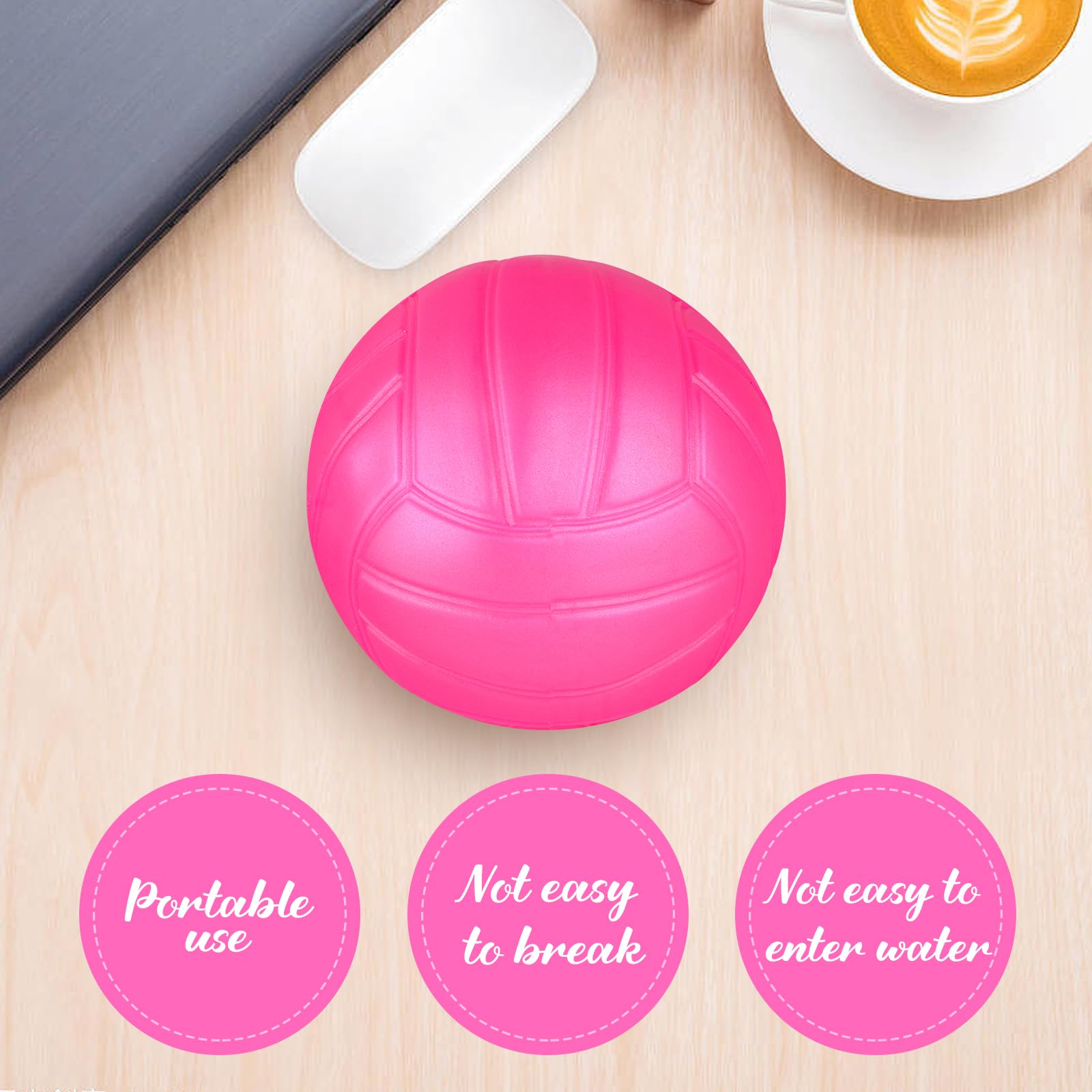 20 mini pelotas de voleibol de vinilo de 4 pulgadas, bolas de repuesto para juegos de red redonda, regalos para jugadores de VB, equipo adolescente, estadio de piscina