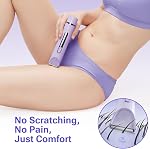 Tondeuse à bikini pour femmes, rasoir électrique 2-en-1 avec têtes doubles, lame en céramique, étanche, rechargeable, épilateur pour bikini, aisselles, jambes, visage