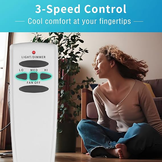 Fan-HD Remote Control for Hampton Bay, Hunter,Harbor Brezee Ceiling Fans