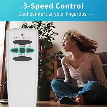 Fan-HD Remote Control for Hampton Bay, Hunter,Harbor Brezee Ceiling Fans