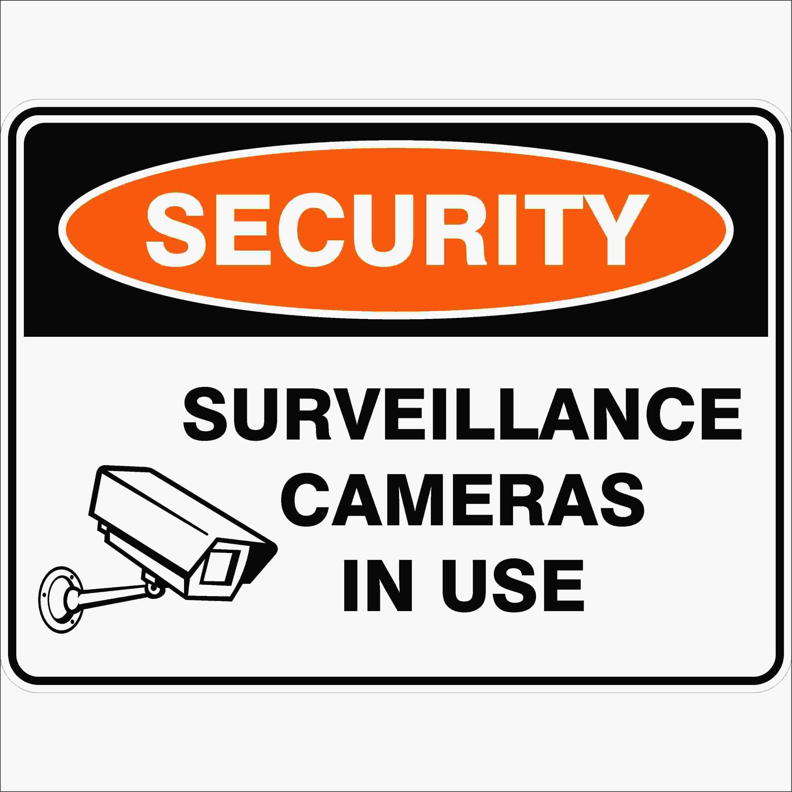 Surveillance Cameras In Use Sign L3817, 12x8 Inch Metal Tin Sign, Property Security Notice Sign