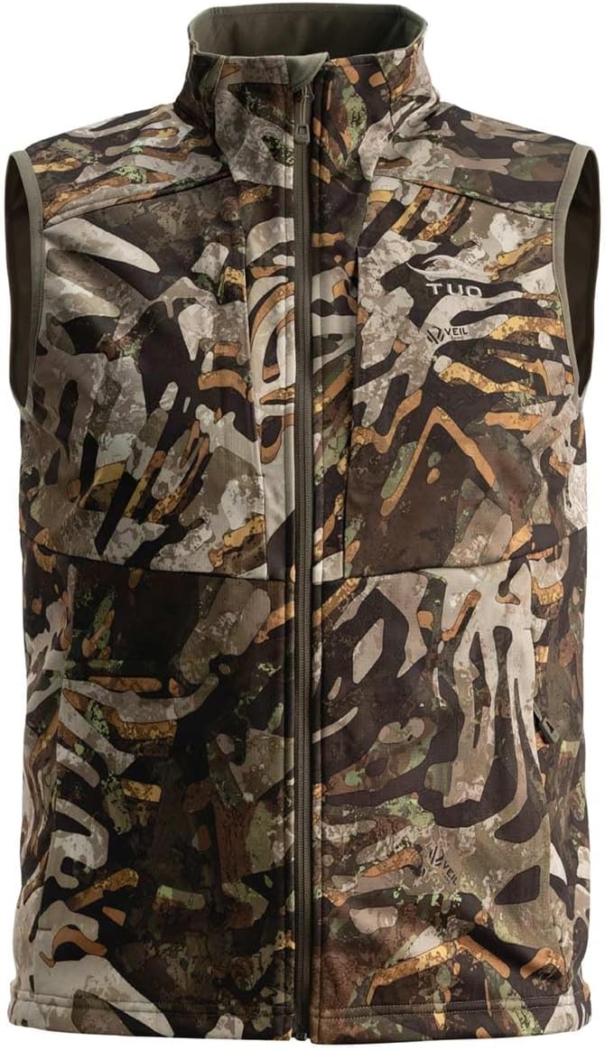 TUO Aptitude Softshell Vest - Windproof, Water-Resistant, 4-Way Stretch, Fleece-Lined for Outdoors