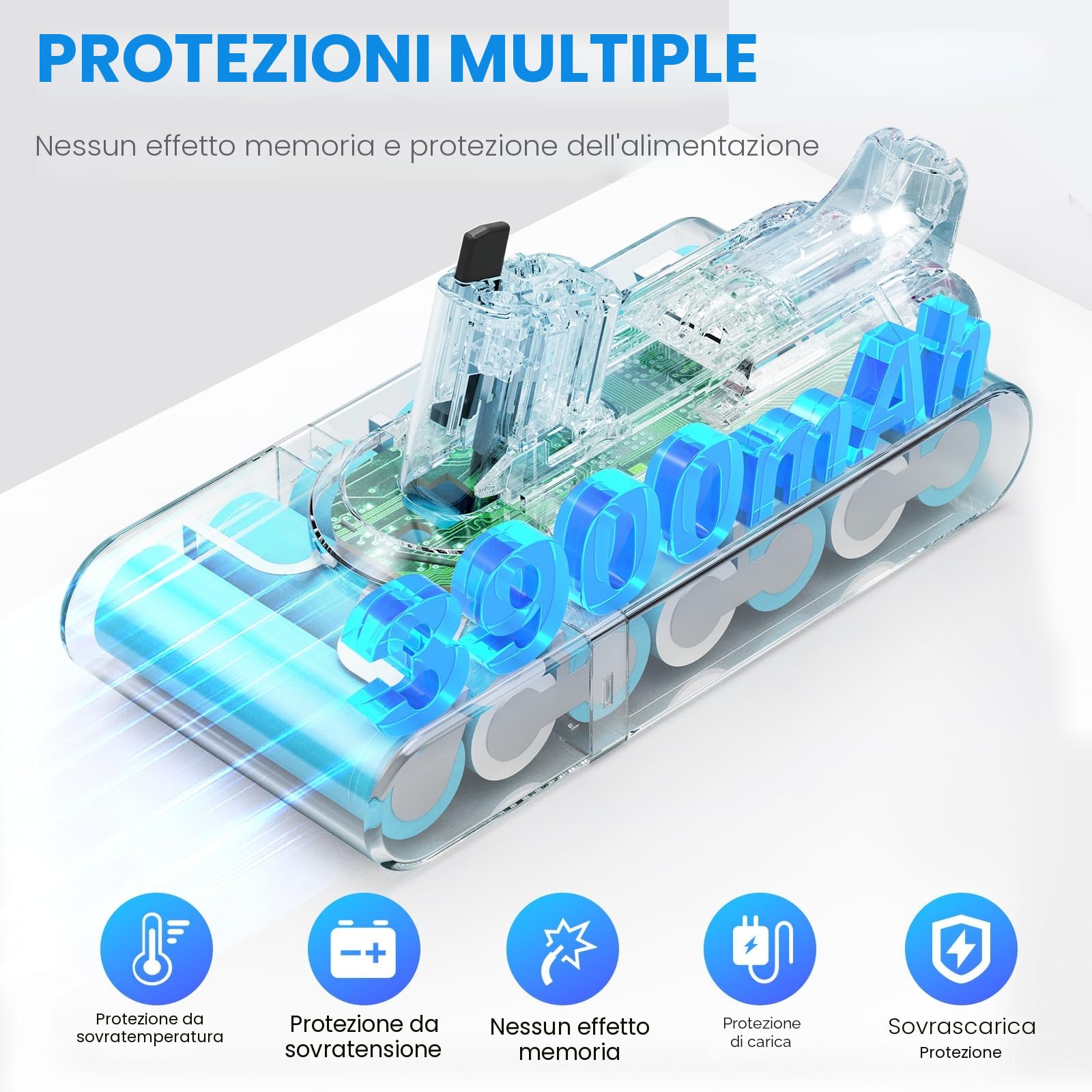 Batteria V11 da 3900mAh stile a click per Dy Batteria SV15, ASUNCELL Batteria di ricambio per aspirapolvere V11 Torque Drive Outsize Absolute Extra V15 Detect Absolute Extra SV15 SV16 SV22