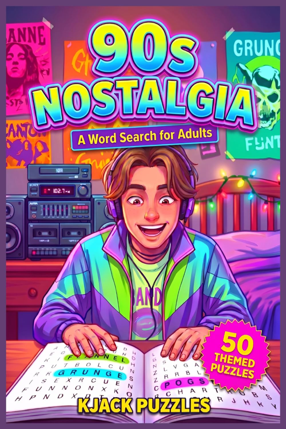 90s Nostalgia Word Search: A Retro Throwback Through the Memories, Trends, and Childhood Favorites of the 1990s