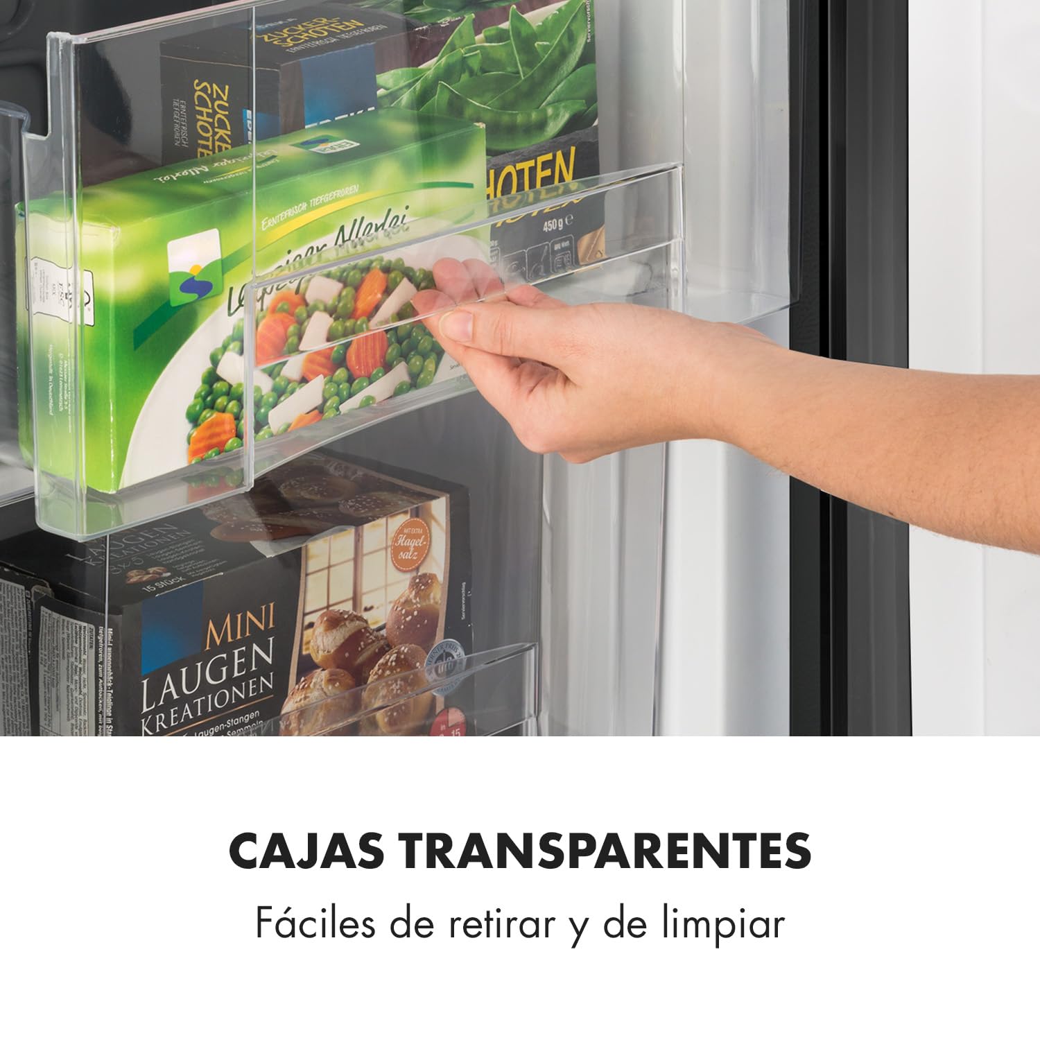 Klarstein Congelador Pequeño Vertical Portatil, Mini Congelador Silencioso Casa y Oficina, Congeladores Capacidad 80 l. con Estante, Eficiencia Energética, Estante, Departamento Hielos y Rascador