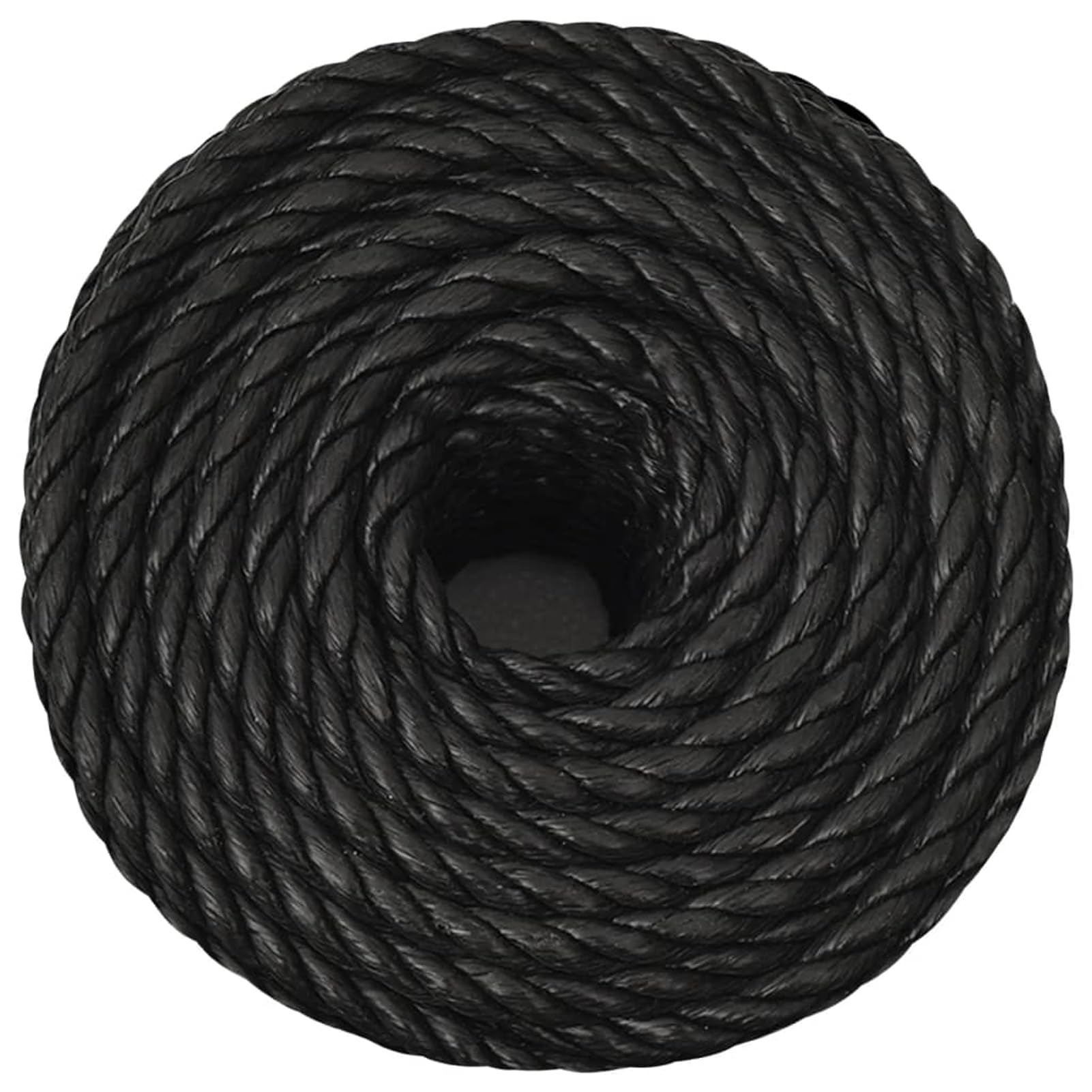Gecheer Corda da Lavoro Nera 14 mm 25 m in Polipropilene