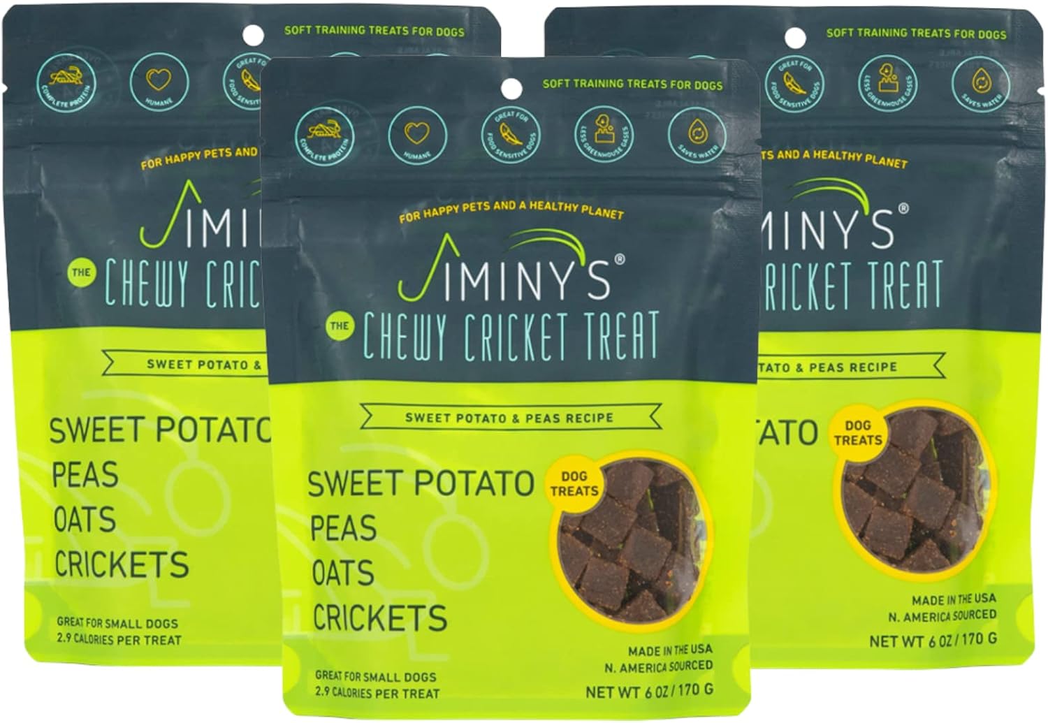 Jiminy's Cricket Treats Chewy Hypoallergenic Dog Treats