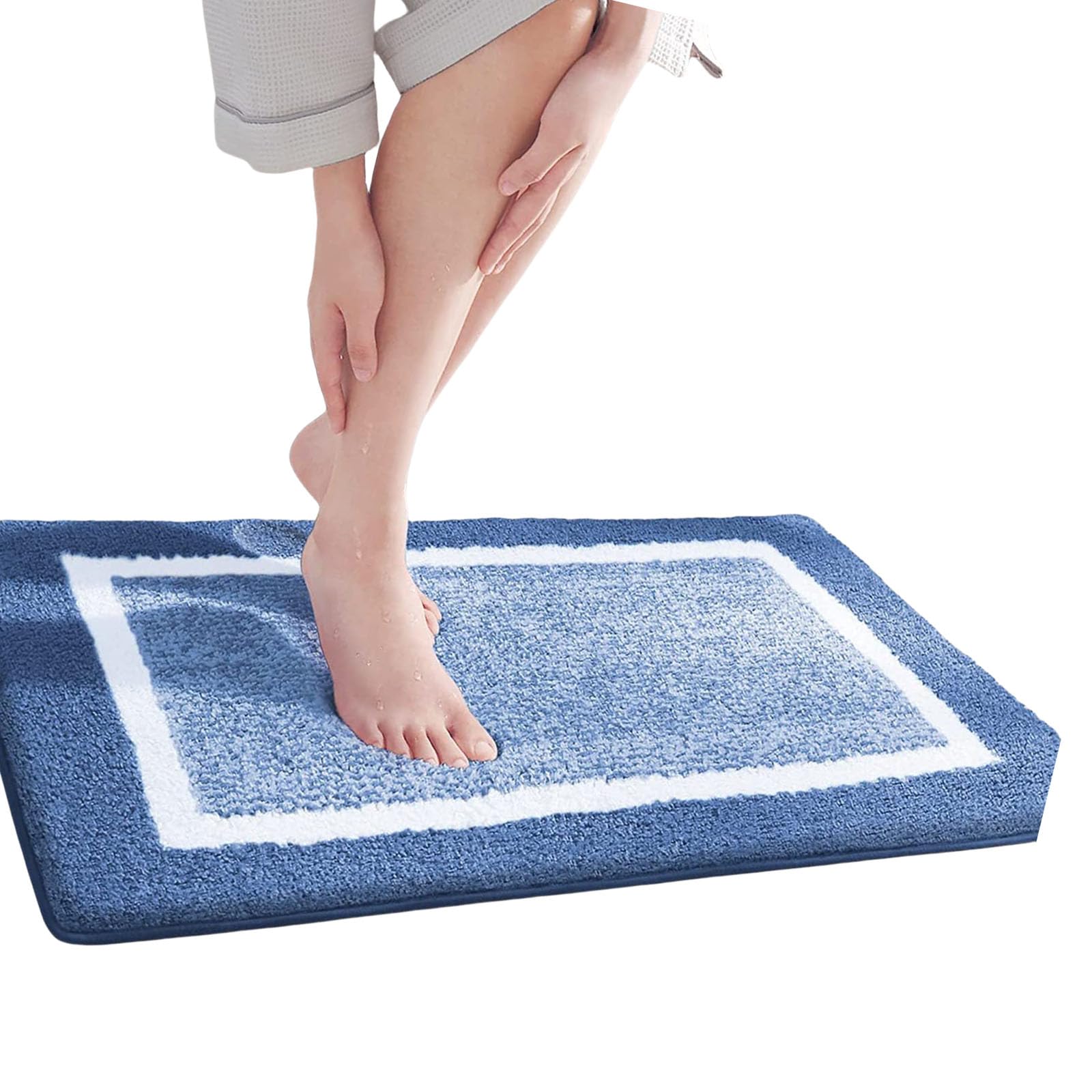 APGLSXY Durability NonSlip Entry Mat Bath Mat with Quick Water Absorption for Wet Area Absorbent Doormat Resistant NonSlip Bath