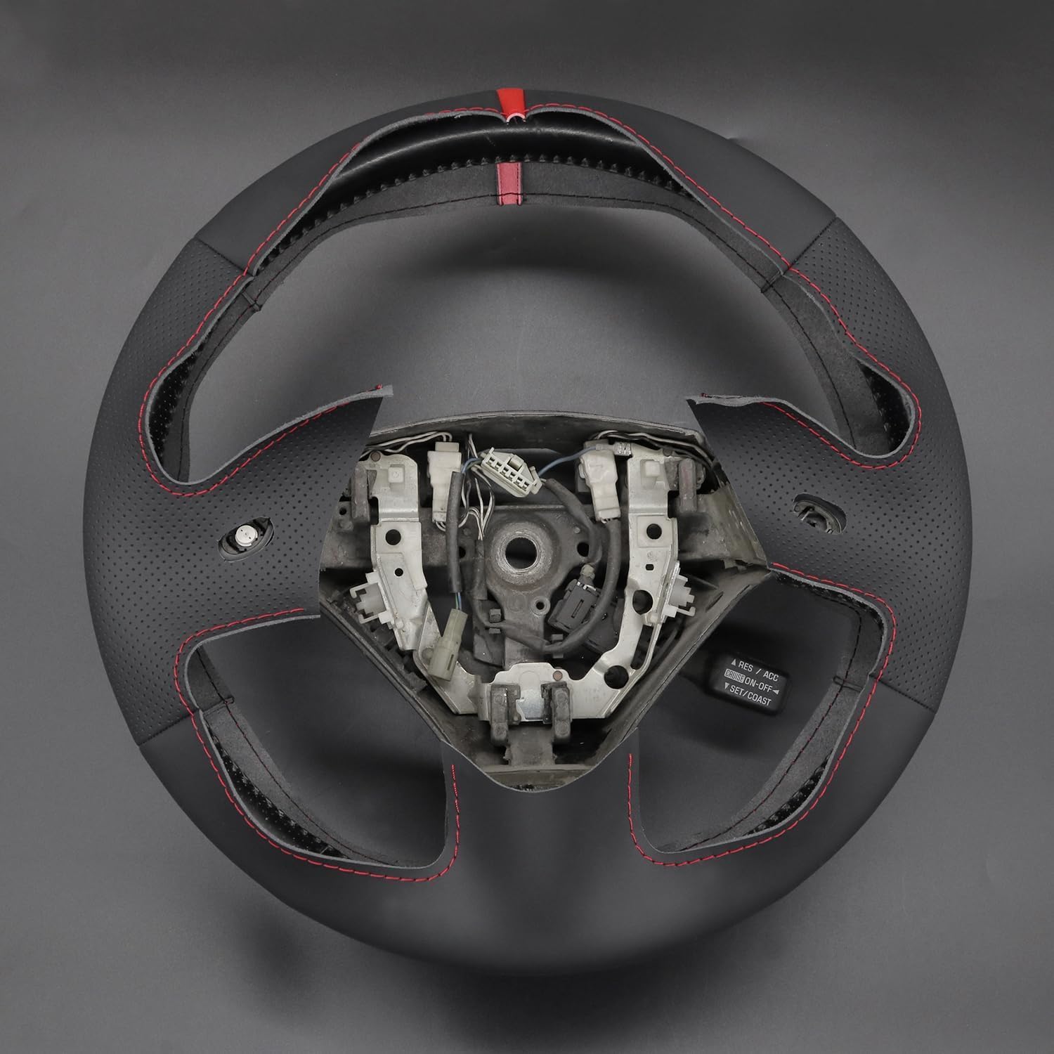 Custom Black Genuine Leather Hand Stitched OEM Steering Wheel Cover for Lexus GS300 GS400 1998 1999 2000 Car Interior Accessories