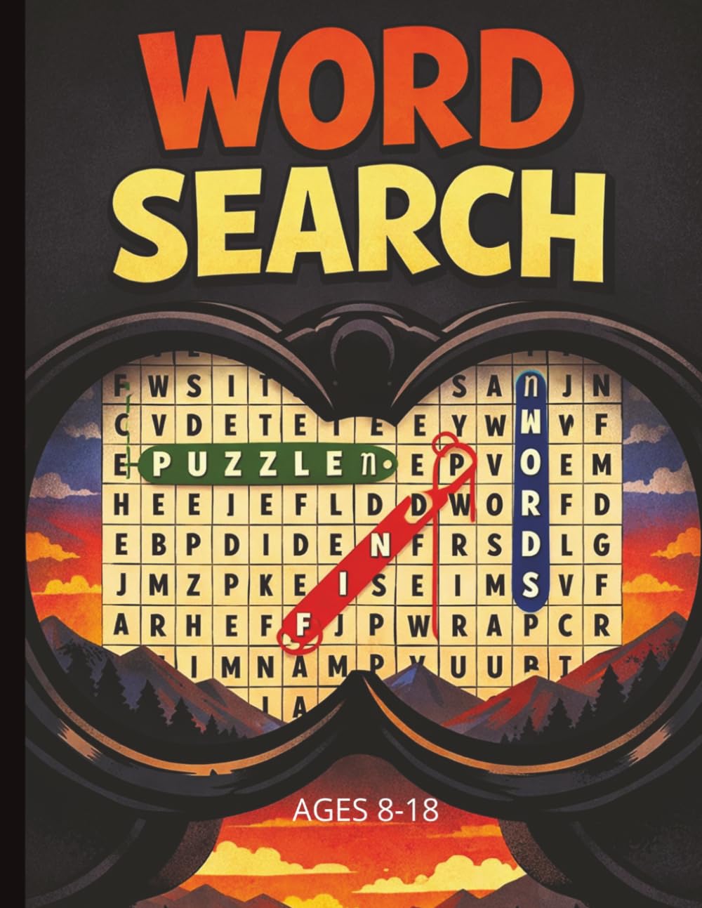 WORD SEARCH: Fun, Challenging & Educational! Word Search Book for Kids & Teens (Ages 8–18)