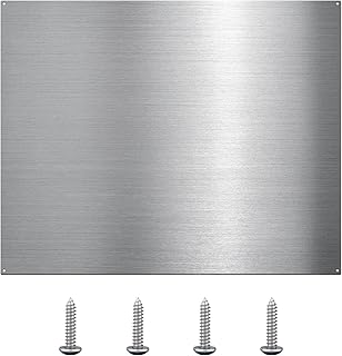 Stainless Steel Backsplash for Stove - Ultra Flat and Flushed Metal Pane...