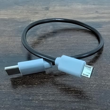 Coverzone Type-C to Mikro USB Kablosu, USB Tip C - Mikro B OTG Kablosu Erkek - Erkek Şarj Veri İletimi, 25 Santimetre Kablo (ZR796-25cm Kablo)