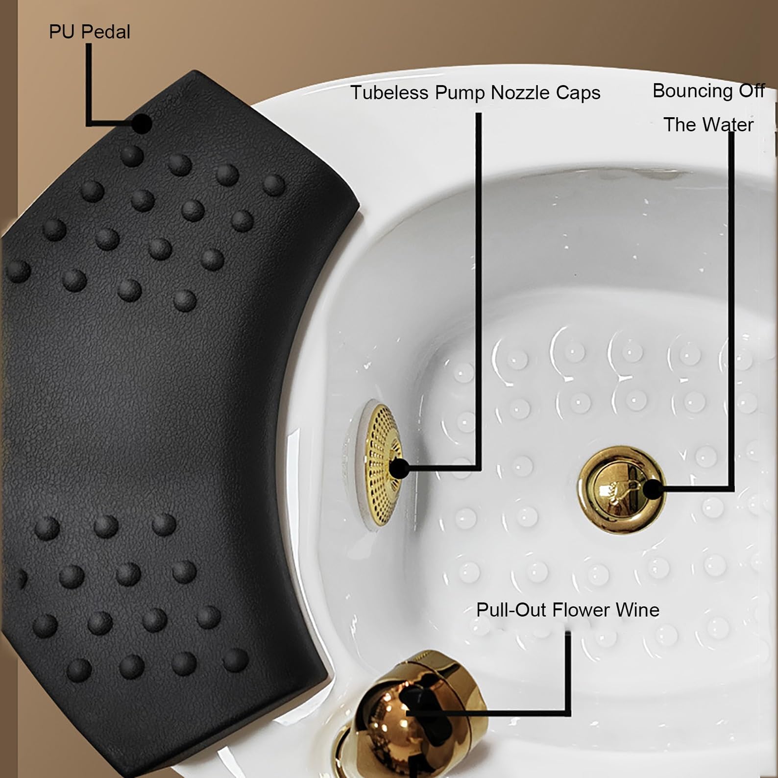 Pediküre-Schüssel, Fußbad, Pediküre-Schalen, Fußbad-Spa, Fußbadewanne. Tragbare Pediküre-Schüssel, große Fußbadewanne, Badebecken zum Fußbad.