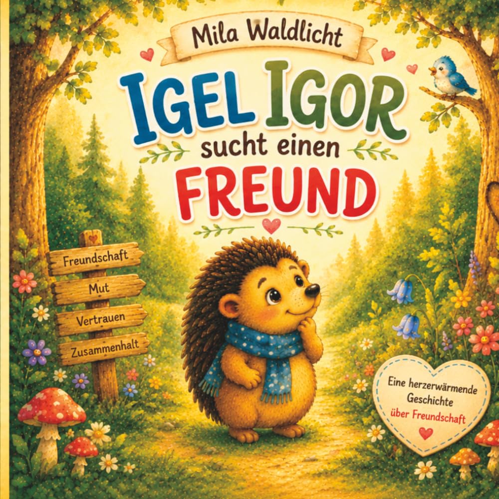 Igel Igor sucht einen Freund: Eine liebevolle Vorlesegeschichte über Freundschaft, Mut und Zusammenhalt
