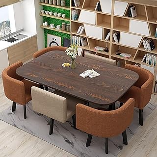 Kitchen Table and Chairs,7-Piece Kitchen and Dining Furnitur
