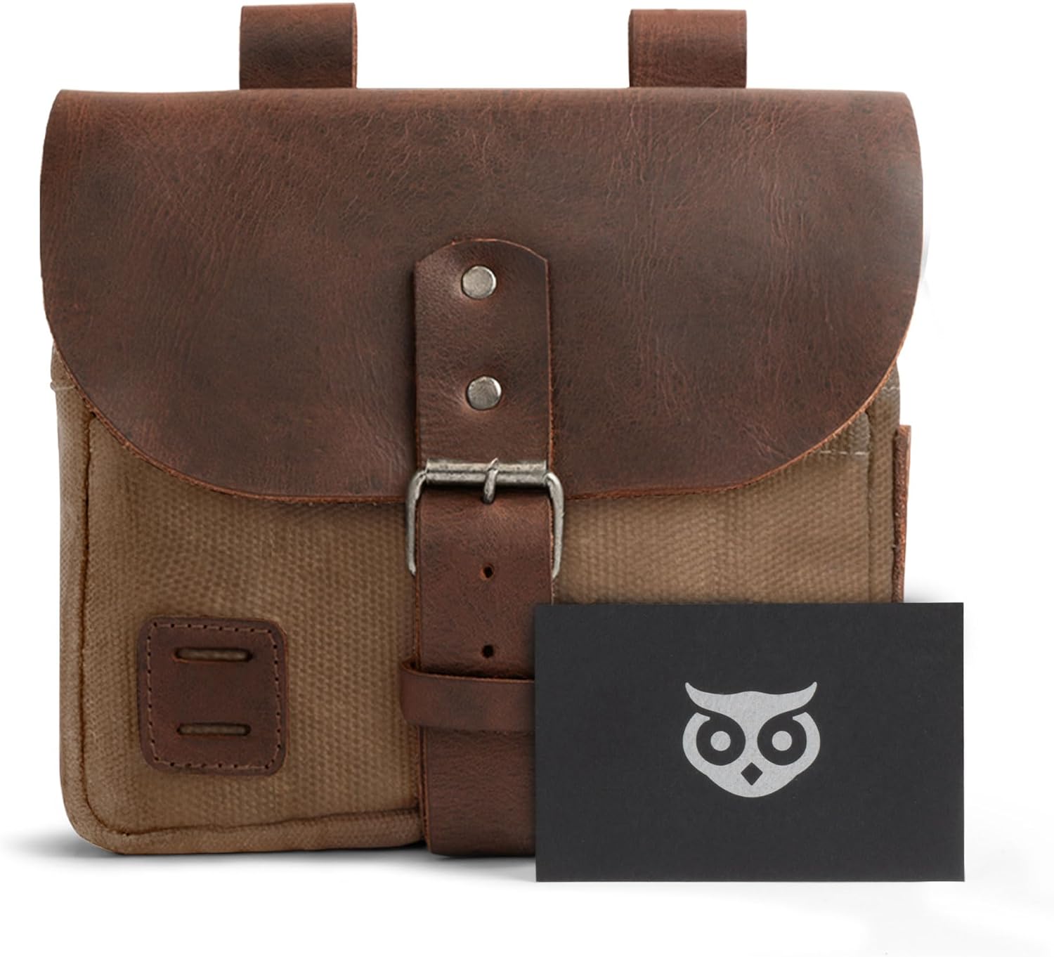 Hide & Drink, Survival Camping Pouch, Belt Loop, Rustic and Handy Tool Bag, Weather Resistant Outdoor Accessories, Traveling Essentials, Waxed Canvas, Handmade - Image 6